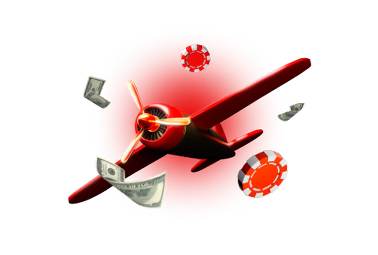 Aereo del gioco crash con fiches